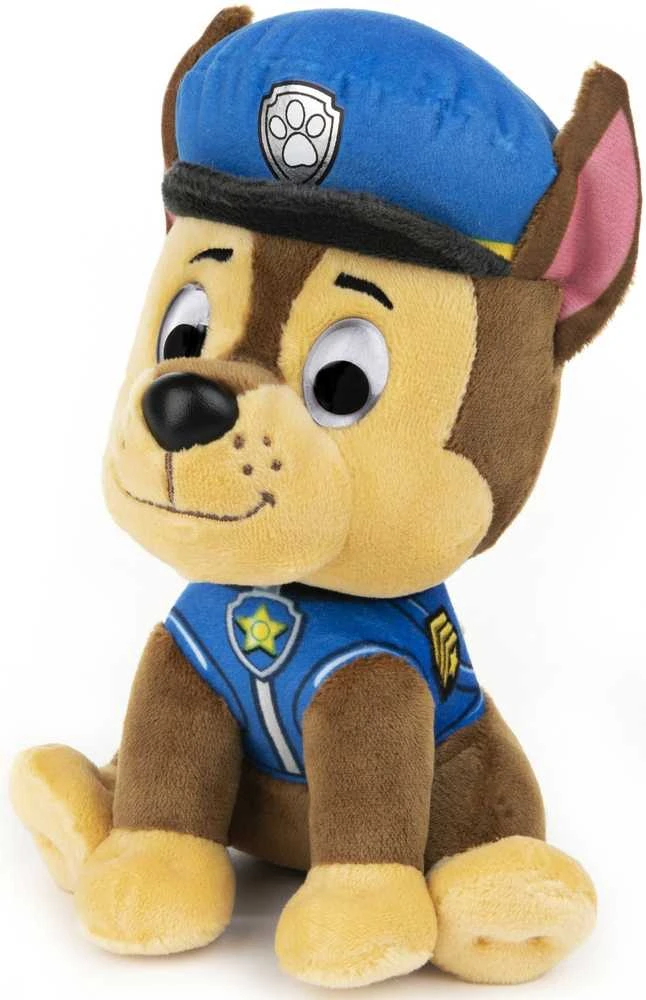 Paw Patrol Chase mielas talismanas šuo minkštas pliušinis žaislas 15 cm Gund Spin Master