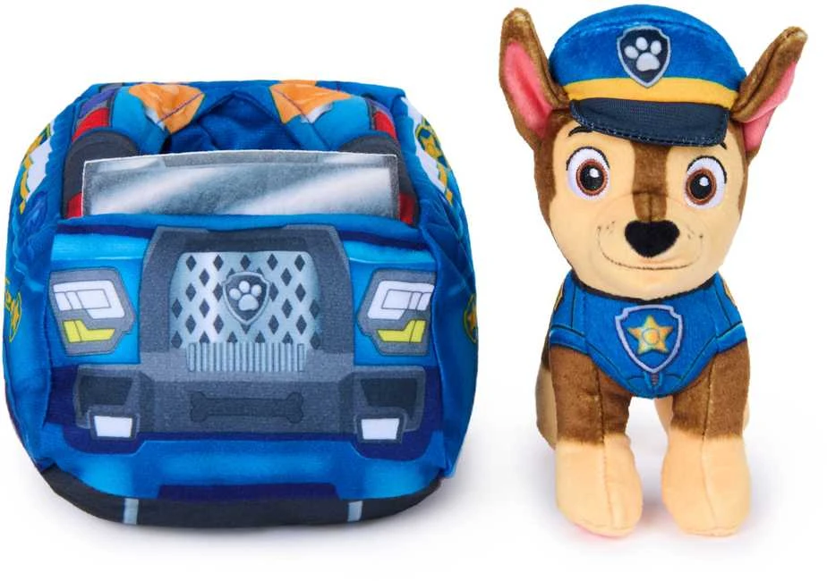Spin Master Paw Patrol - 2 viename pliušinis automobilis su Chase 15 cm (6075428)