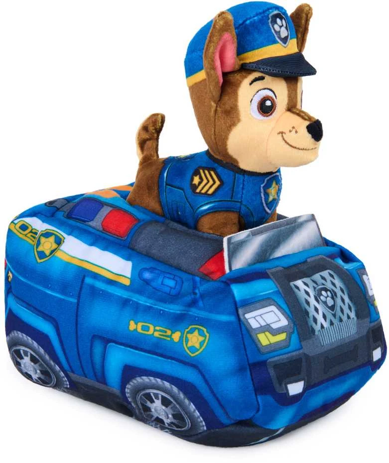 Spin Master Paw Patrol - 2 viename pliušinis automobilis su Chase 15 cm (6075428)
