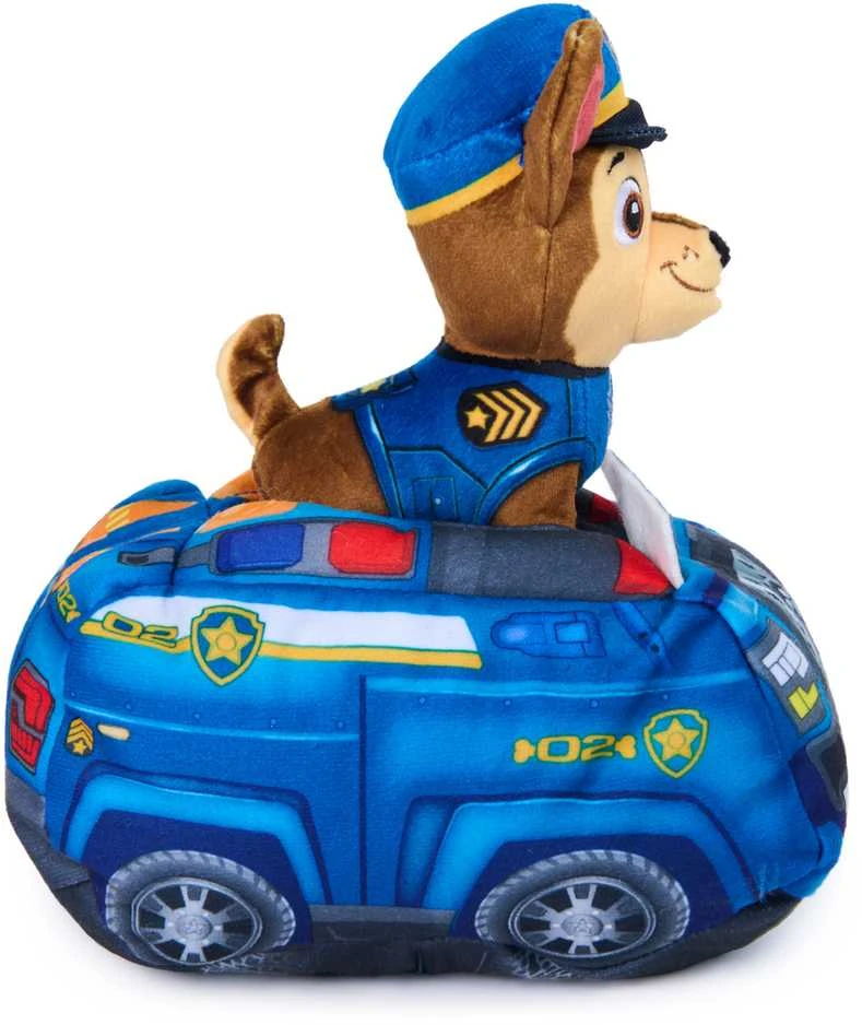 Spin Master Paw Patrol - 2 viename pliušinis automobilis su Chase 15 cm (6075428)