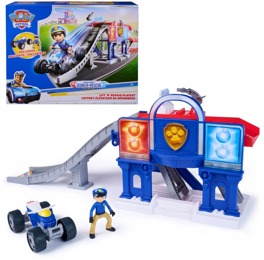 Spin Master „Paw Patrol“ – paieškos ir gelbėjimo keltuvo bei remonto žaidimų rinkinys (6075556)
