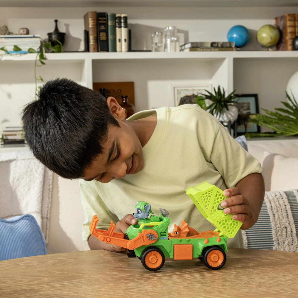 Spin Master PAW PATROL transporto priemonė Dino Theme Rocky, 6075772