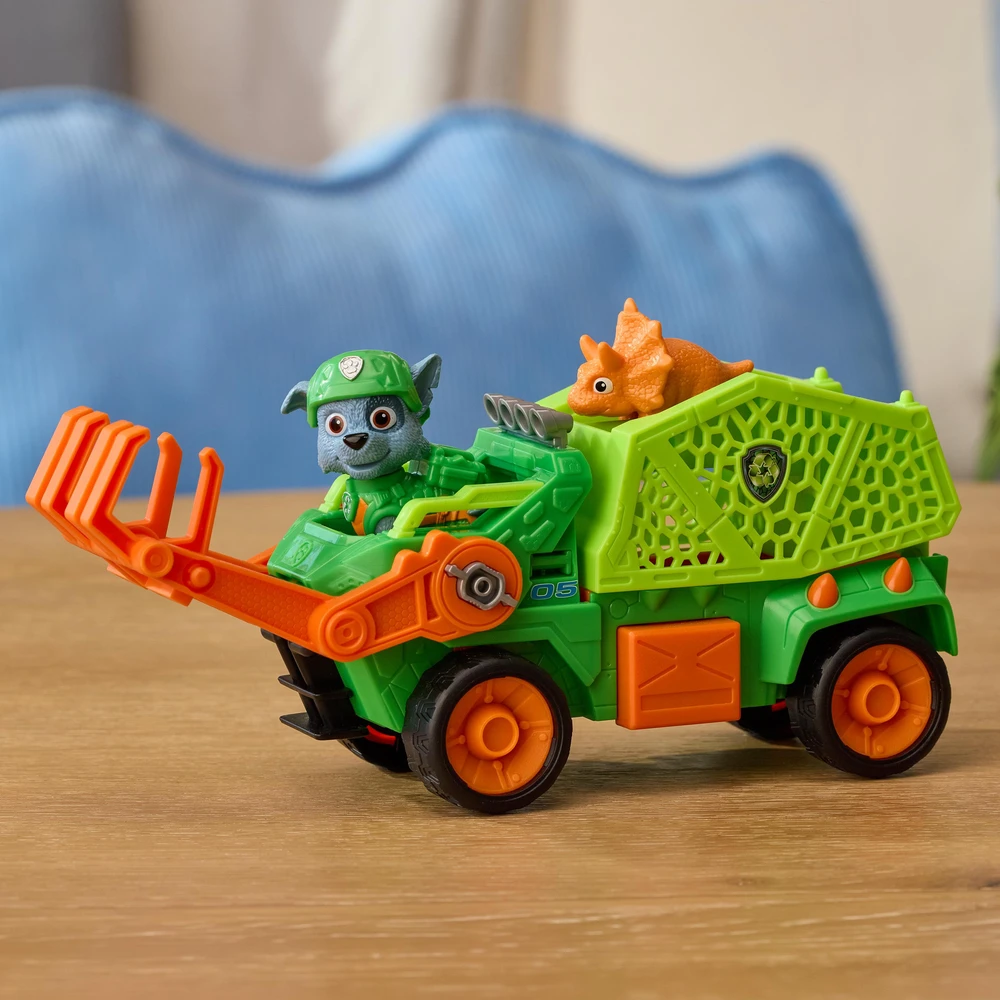 Spin Master PAW PATROL transporto priemonė Dino Theme Rocky, 6075772