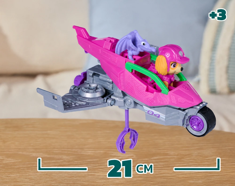 Spin Master PAW PATROL transporto priemonė Dino Theme Skye, 6075758