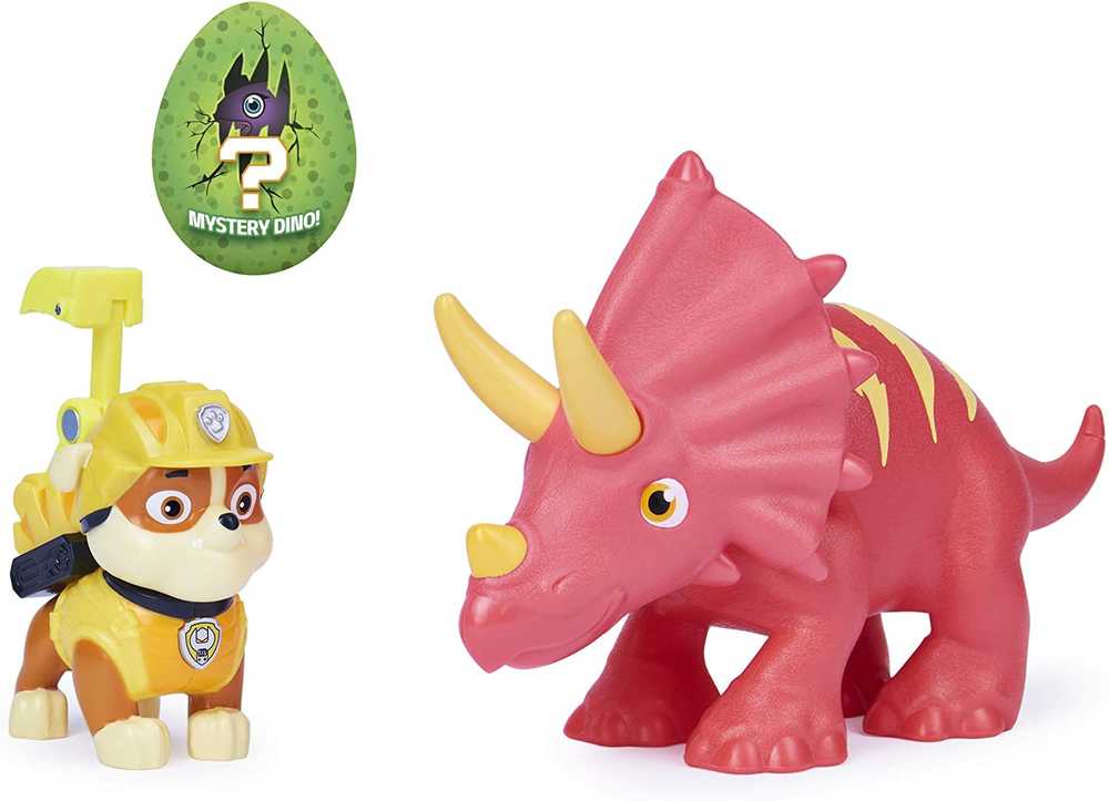 Paw Patrol Dino Gelbėjimo nuolaužų figūrėlė I Dinosaurus Triceratops + staigmena