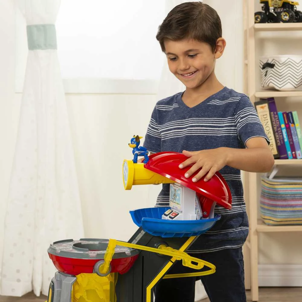 Šunyčių patrulių apžvalgos bokštas Spin Master PAW PATROL + transporto priemonė su Čeiso figūrėle