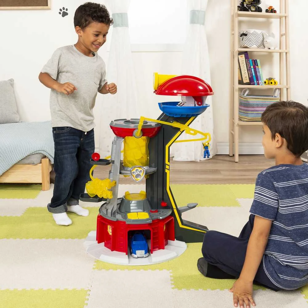 Šunyčių patrulių apžvalgos bokštas Spin Master PAW PATROL + transporto priemonė su Čeiso figūrėle