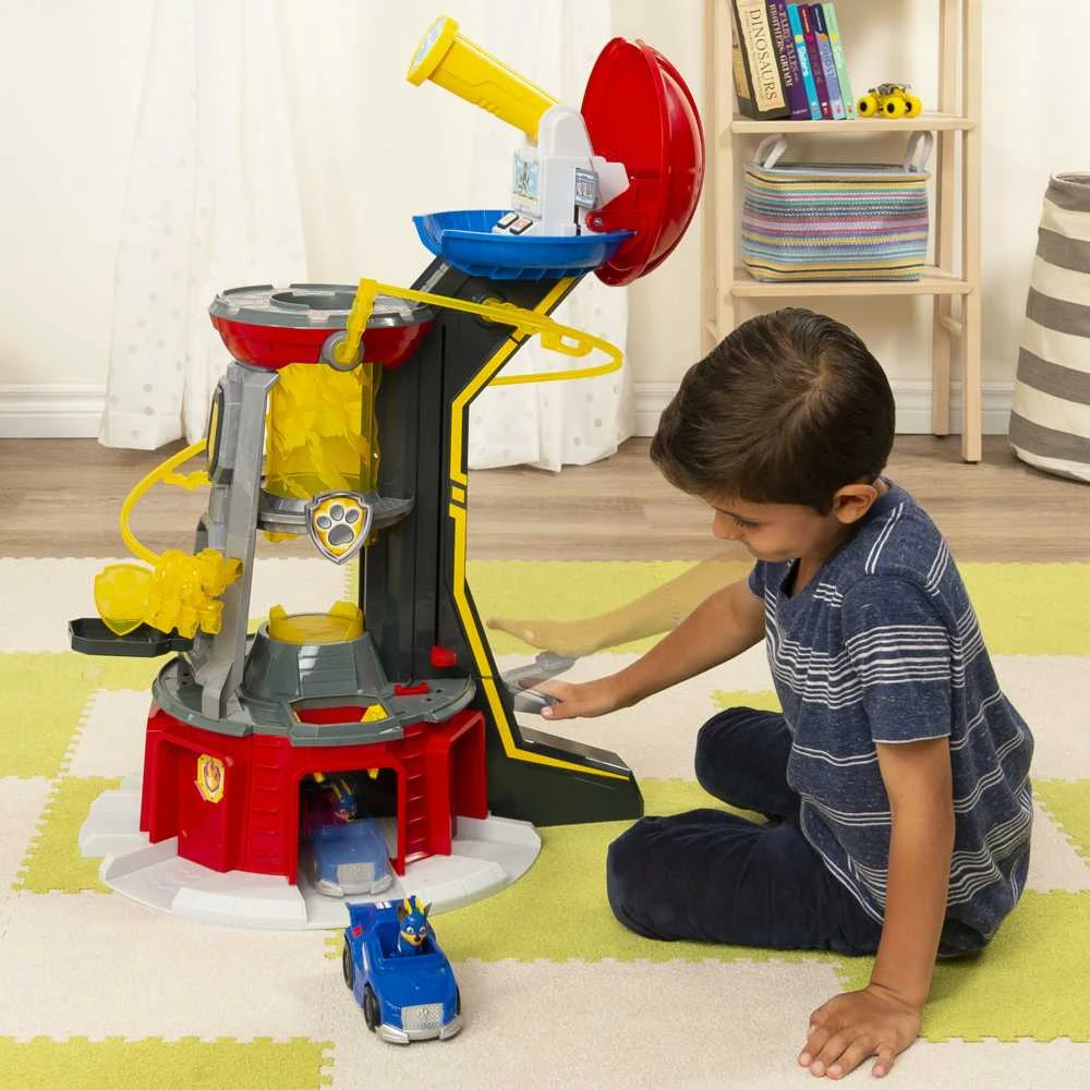 Šunyčių patrulių apžvalgos bokštas Spin Master PAW PATROL + transporto priemonė su Čeiso figūrėle