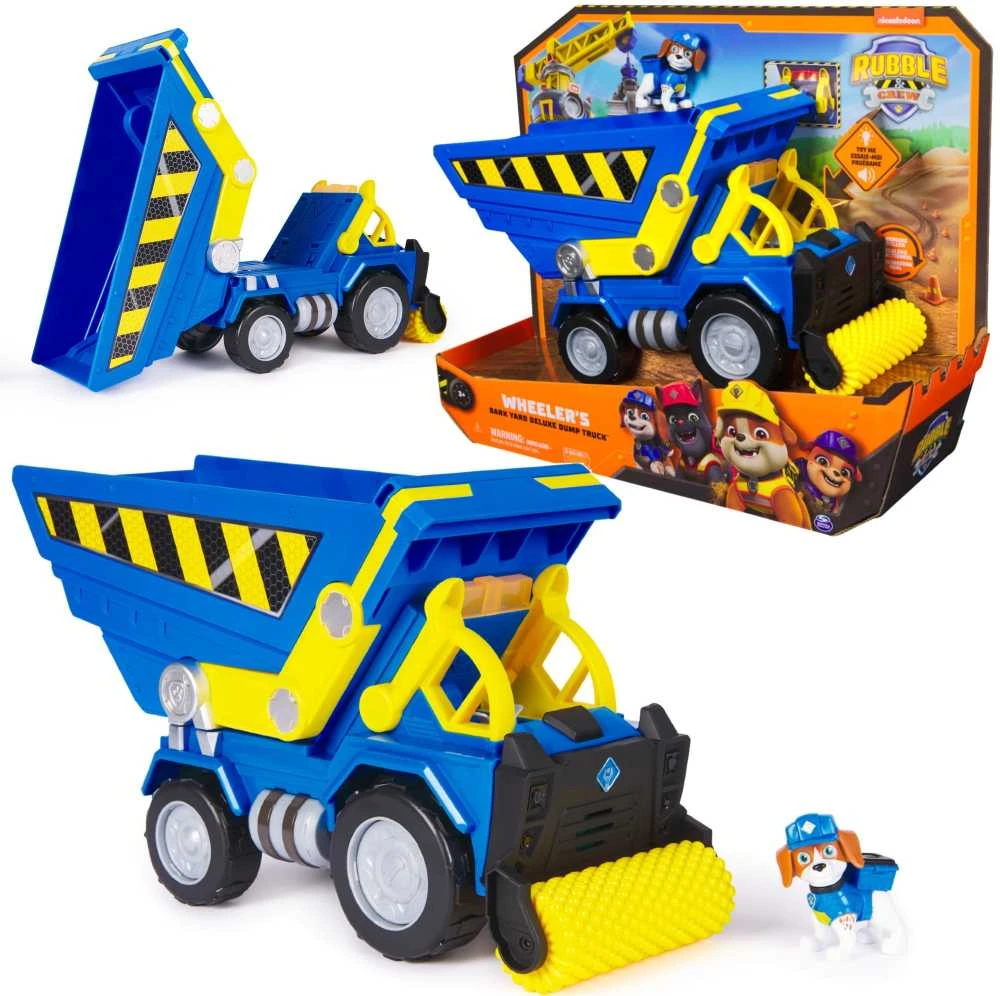 RUBBLE & CREW statybinė transporto priemonė Wheeler‘s Bark Yard Deluxe Dump Truck, 6070126