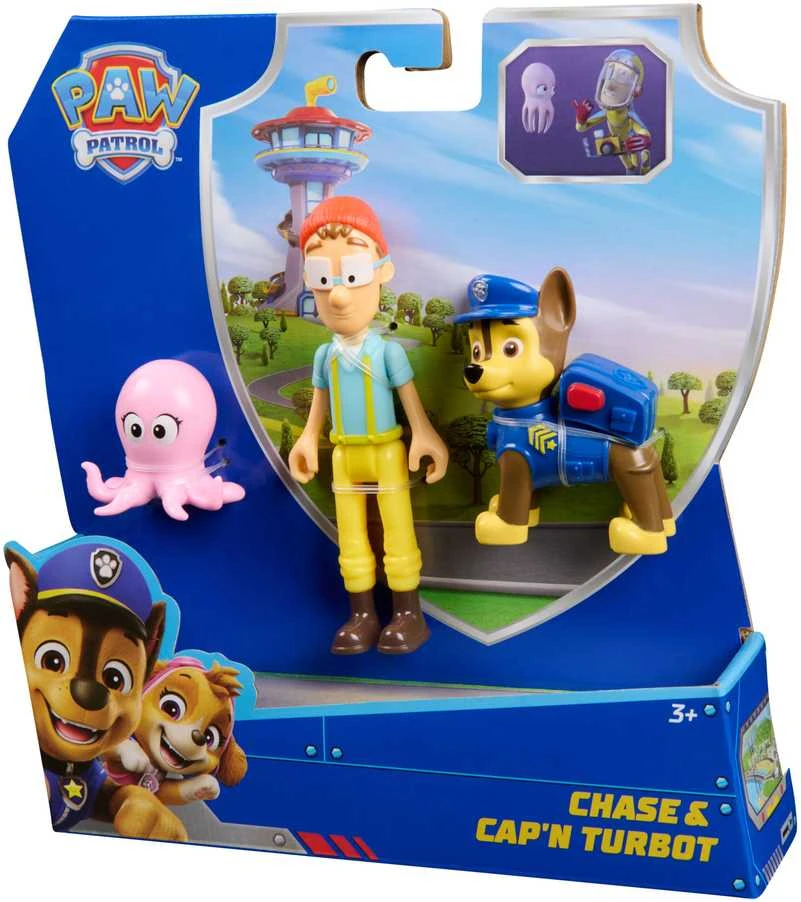 Paw Patrol 3 figūrėlių rinkinys Kapitono Turboto aštuonkojo nuotykių įlankoje
