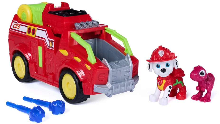 Spin Master PAW PATROL transporto priemonė Dino Theme Marshall, 6075757