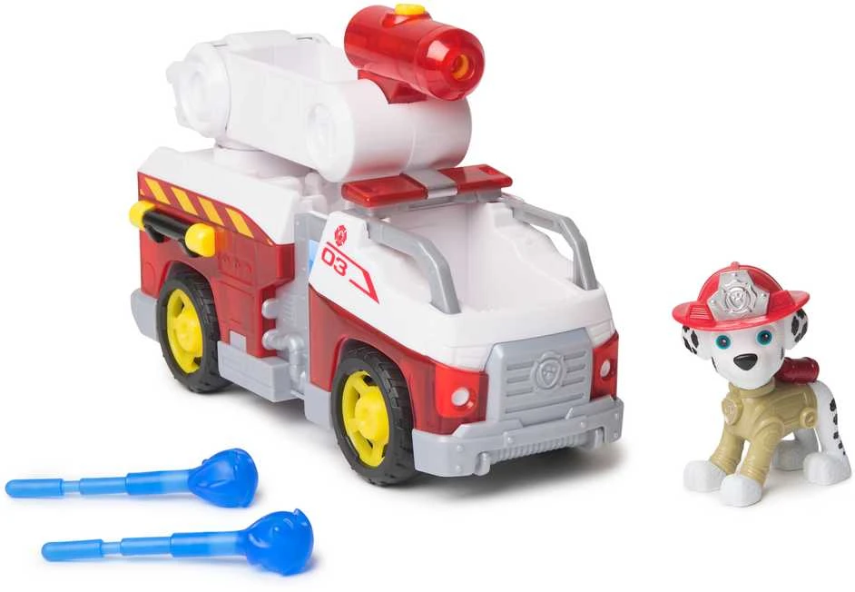 Spin Master „Paw Patrol“: ugniagesių gelbėtojų 2 teminių transporto priemonių rinkinys