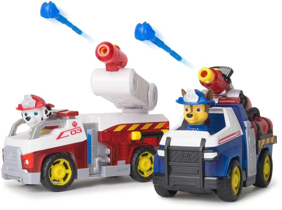 Spin Master „Paw Patrol“: ugniagesių gelbėtojų 2 teminių transporto priemonių rinkinys