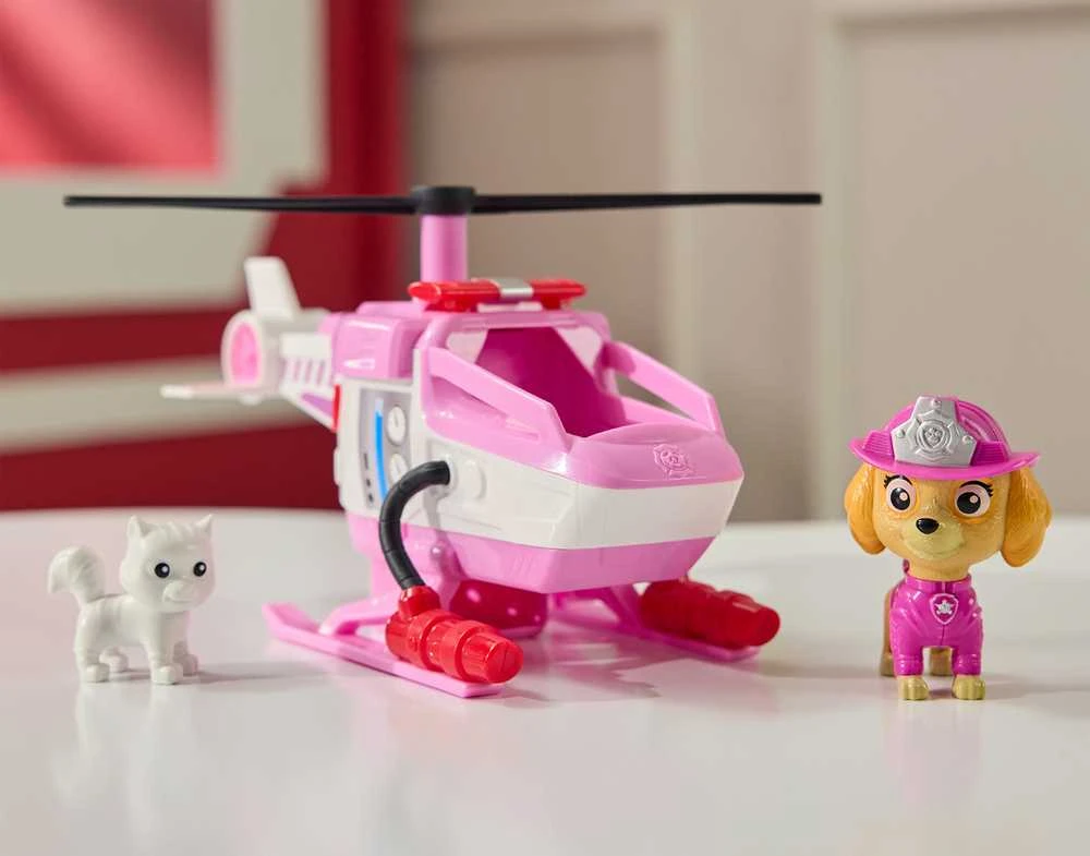 „Pat Patrol“ ugniagesių gelbėjimo sraigtasparnis „Skye Chopper“ + figūrėlė
