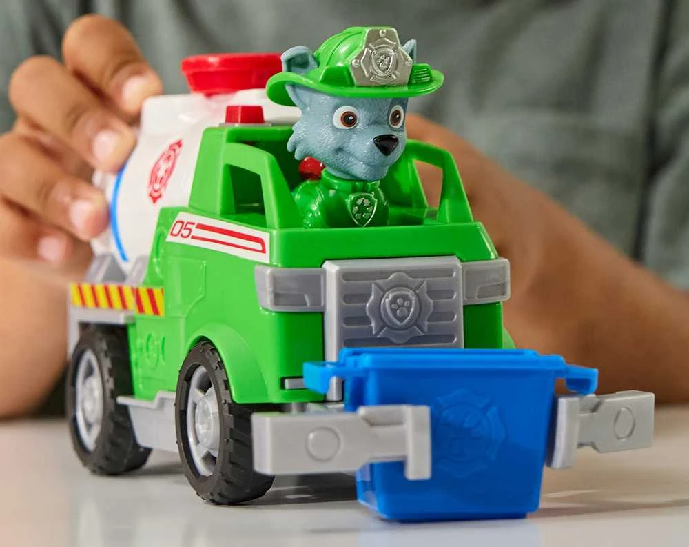 Psi Patrol Fire Rescue Rocky Važiuoklė Ratunkowy Cysterna + Figūrėlė
