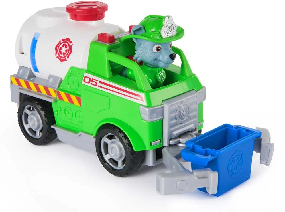 Psi Patrol Fire Rescue Rocky Važiuoklė Ratunkowy Cysterna + Figūrėlė