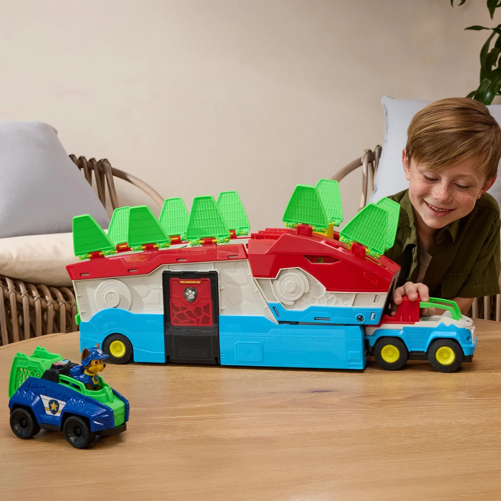 Spin Master PAW PATROL transporto priemonės žaidimų rinkinys Dino Mobile Headquarters, 6076044