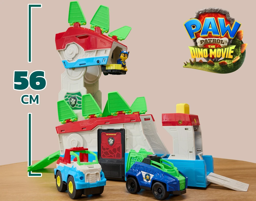 Spin Master PAW PATROL transporto priemonės žaidimų rinkinys Dino Mobile Headquarters, 6076044