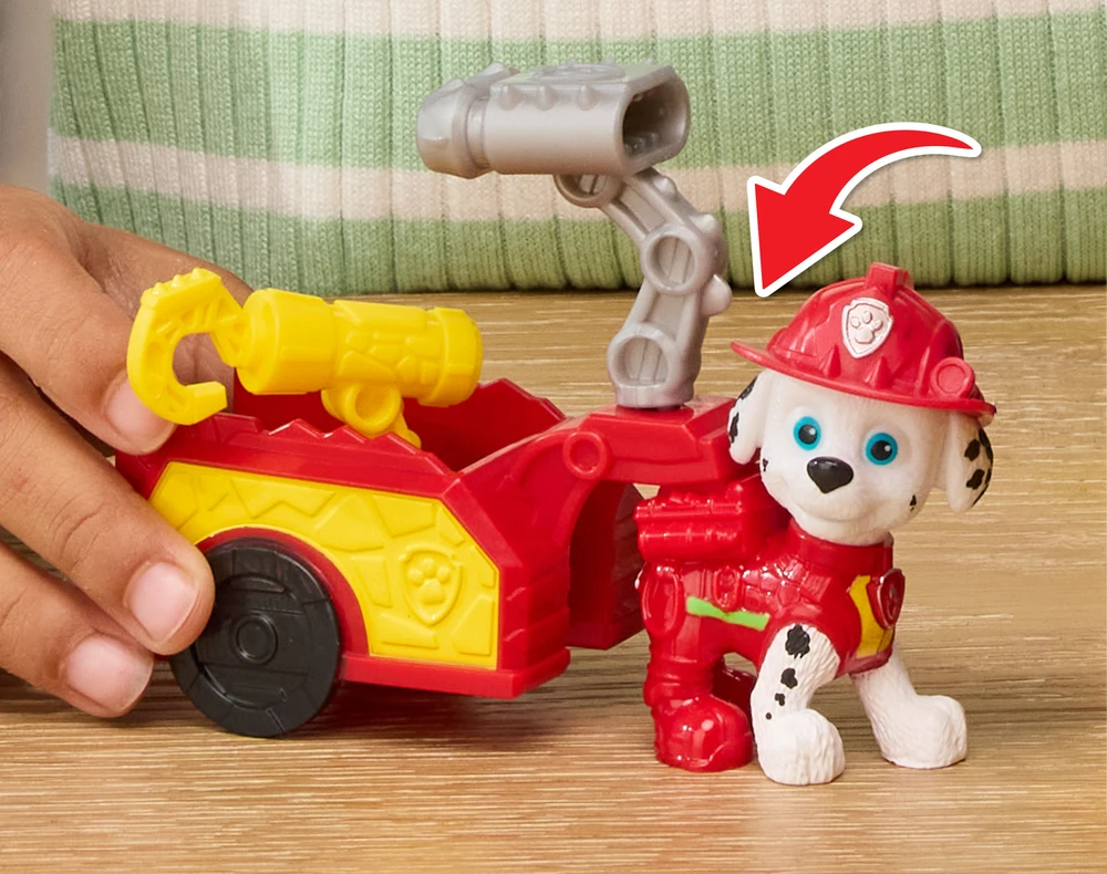 Spin Master Paw Patrol ir dinozaurai Figūrėlė Marshall su gelbėjimo priekaba ir priedai Dino Film