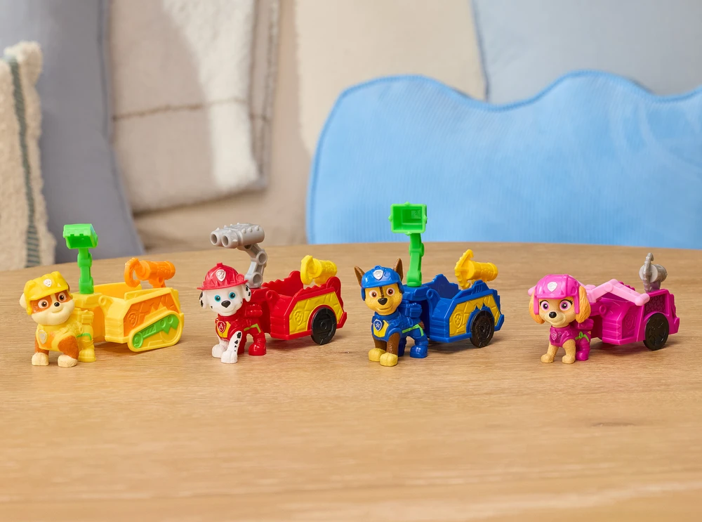 Spin Master Paw Patrol ir dinozaurai Figūrėlė Marshall su gelbėjimo priekaba ir priedai Dino Film