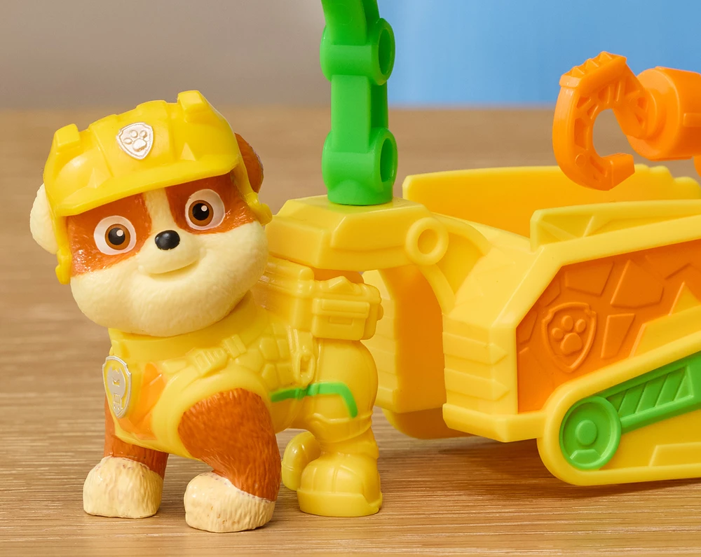 Spin Master Paw Patrol ir dinozaurai Figūrėlė Rubble su gelbėjimo priekaba ir priedais Dino Film