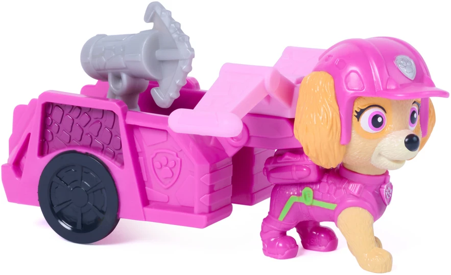 Spin Master Paw Patrulis ir dinozaurai Figūrėlė Skye su gelbėjimo priekaba ir priedai