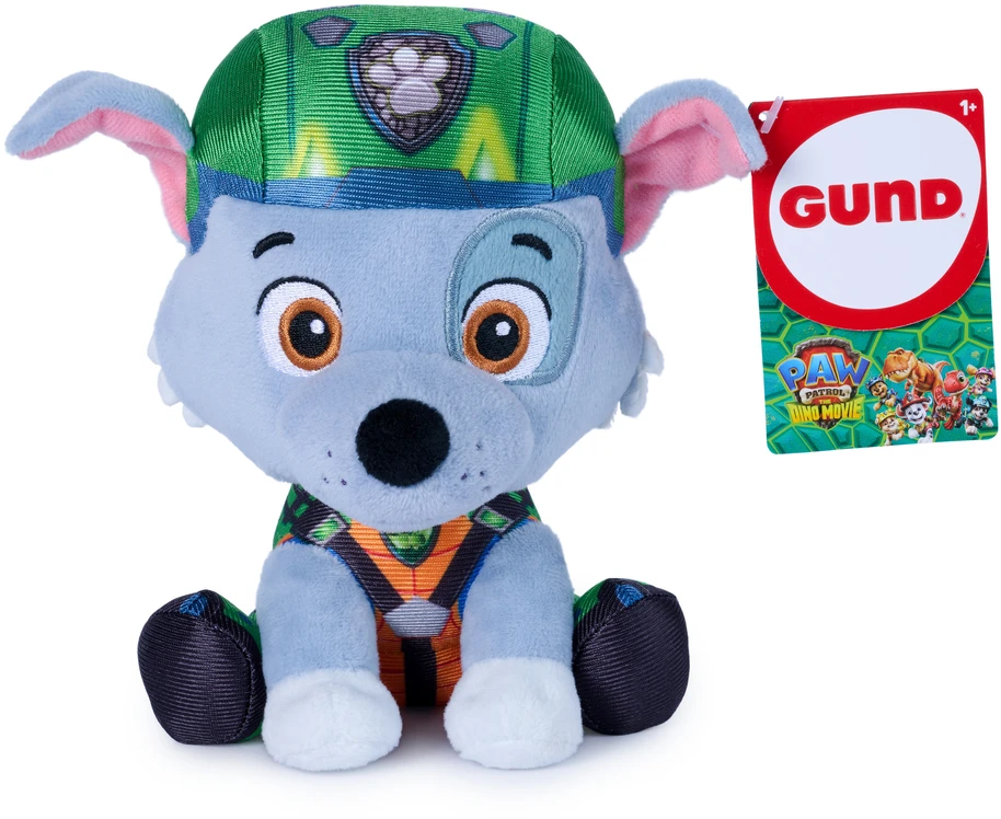 Spin Master Paw Patrol ir dinozaurai Rocky GUND pliušinis žaislas Dino filmas 15 cm