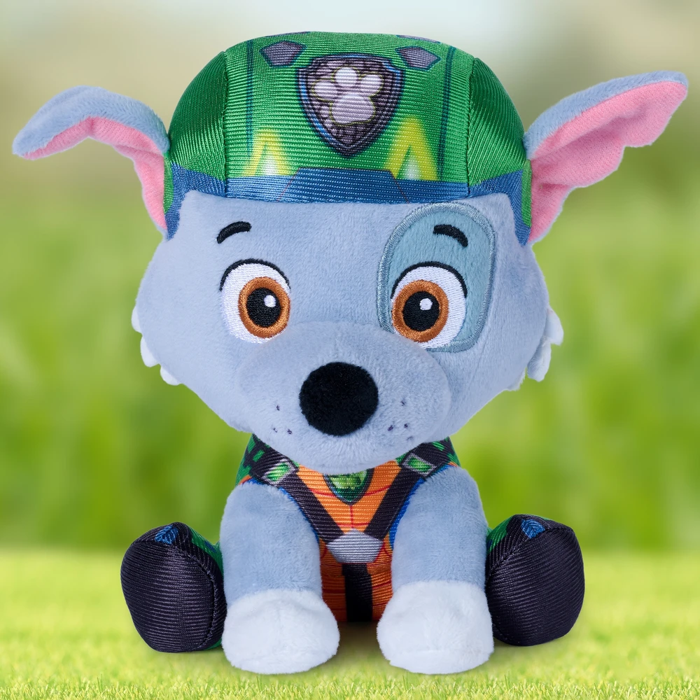 Spin Master Paw Patrol ir dinozaurai Rocky GUND pliušinis žaislas Dino filmas 15 cm