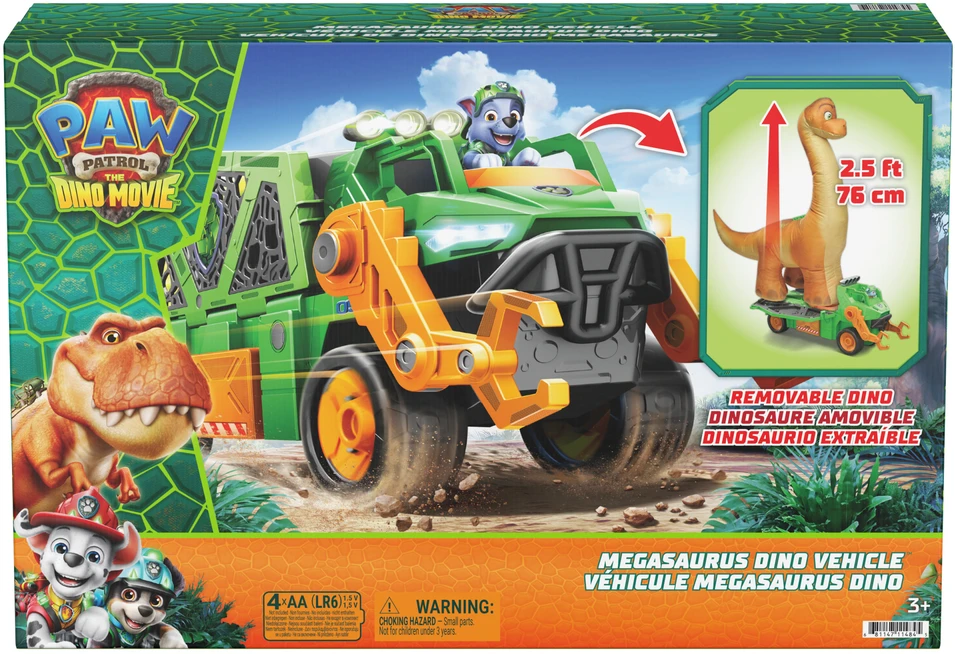 Spin Master PAW PATROL transporto priemonė Megasaurus Dino, 6075939