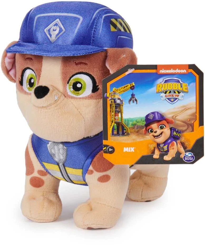 Paw Patrol talismanas Mix pliušinis Rubble ir jo įgula 18 cm
