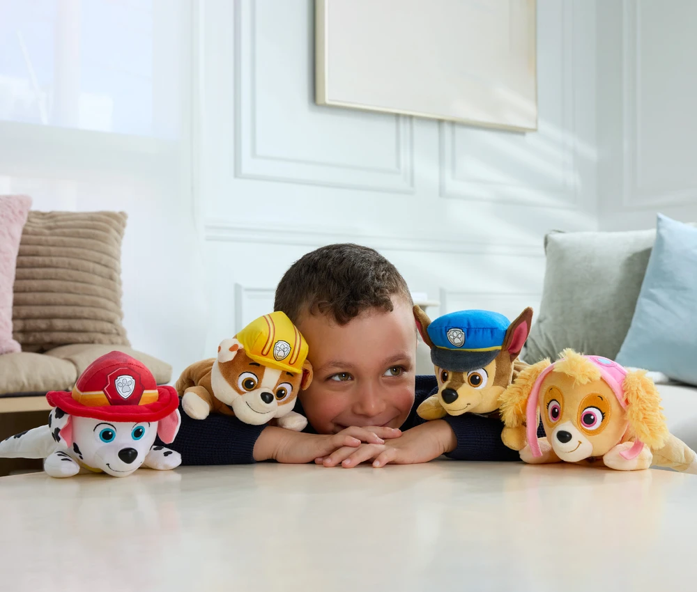 Paw Patrol Rubble GUND pliušinis žaislas minkštas mielas šuo 22 cm