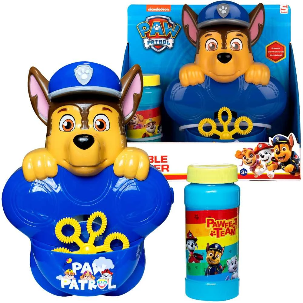 Burbulų aparatas su skysčio burbulų pistoletu + 100 ml skysčio Paw Patrol Chase