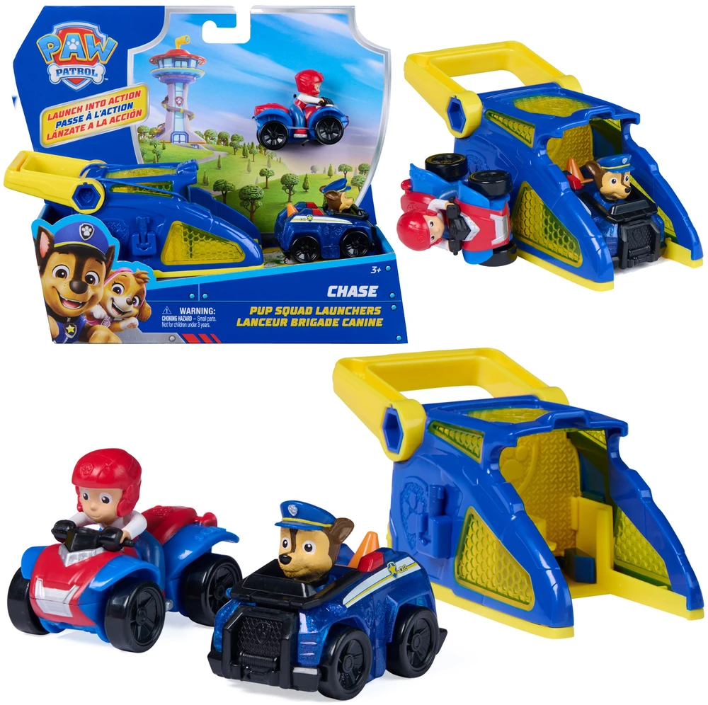 Spin Master Paw Patrol - Šuniukų būrio paleidimo priemonė - Chase (6074781)
