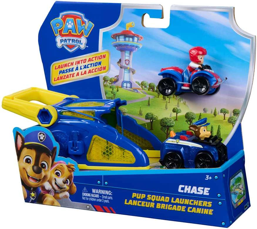 Spin Master Paw Patrol - Šuniukų būrio paleidimo priemonė - Chase (6074781)