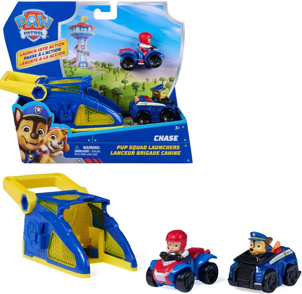 Spin Master Paw Patrol - Šuniukų būrio paleidimo priemonė - Chase (6074781)