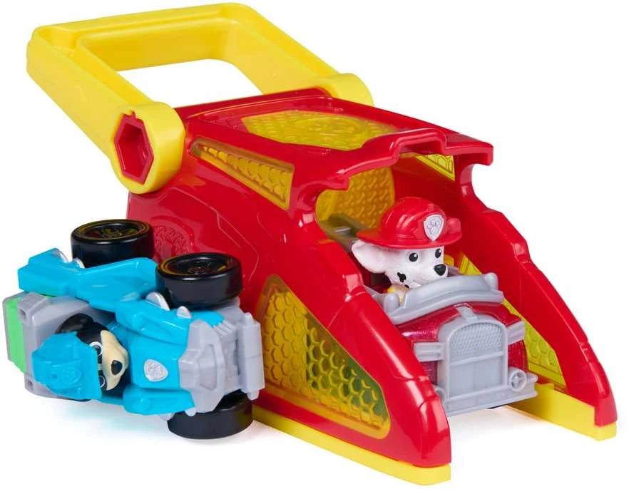 Spin Master Paw Patrol šuniukų būrio Marshallo paleidimo priemonės su Rex transporto priemone rinkinys su figūrėlėmis
