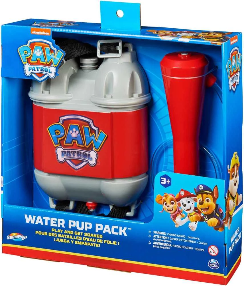 „Paw Patrol“ vandens pistoletas su kuprine, vandens pompa, reguliuojamas, 1 litras