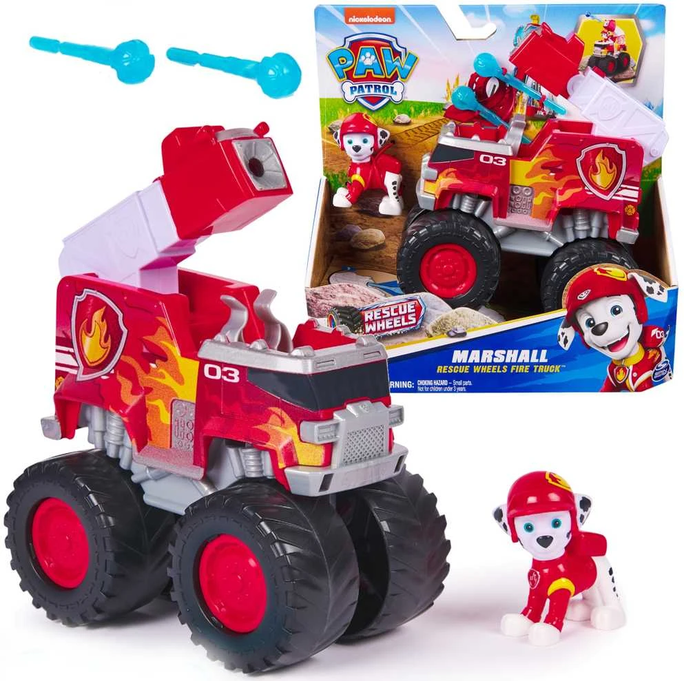 Žaislinė mašinėlė Spin Master Paw Patrol Rescue Wheels Themed Vehicles - Marshall
