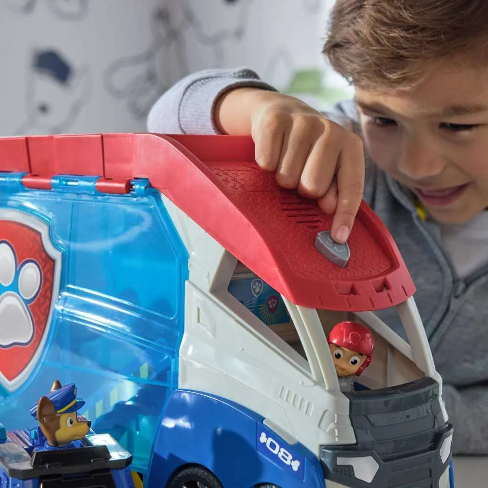 Spin Master Paw Patrol Rinkinio didelis patrulinis kateris 4 transporto priemonės su šviesos garsu Ryder, Chase, Marshall ir Skye