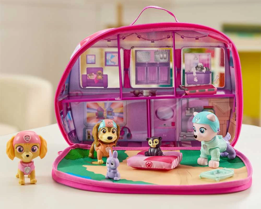 Figūrėlių rinkinys Spin Master PAW PATROL: Skyes World Rescue Camper (6074035)