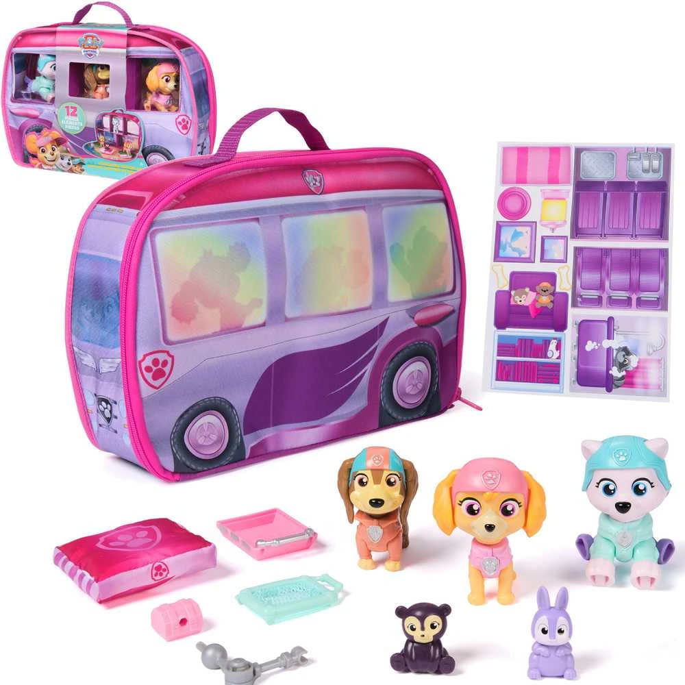 Figūrėlių rinkinys Spin Master PAW PATROL: Skyes World Rescue Camper (6074035)