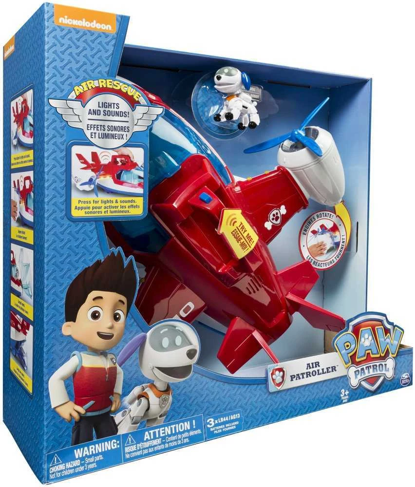 Paw Patrol lėktuvas Patrol reaktyvinis lėktuvas 38 cm + Robodog figūrėlė