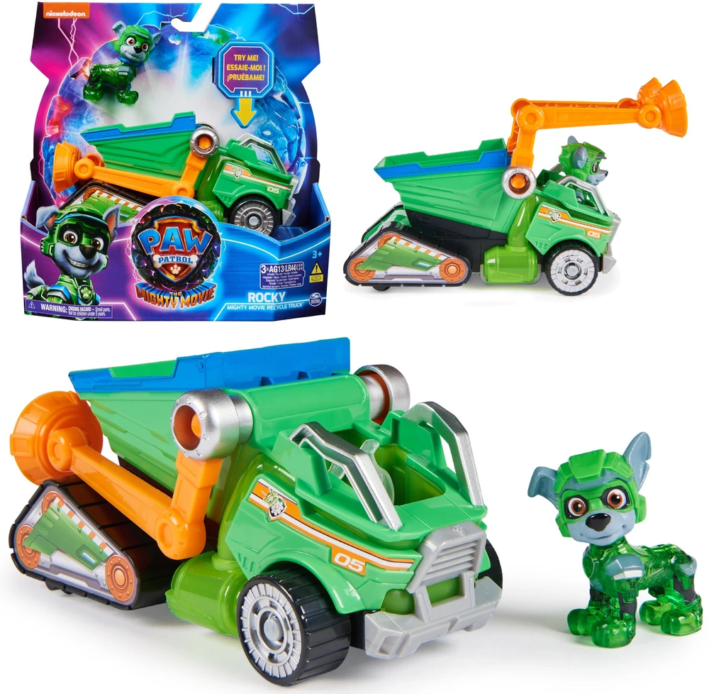 Spin Master PAW Patrol: The Mighty Movie Žaislinis automobilis su Rocky
