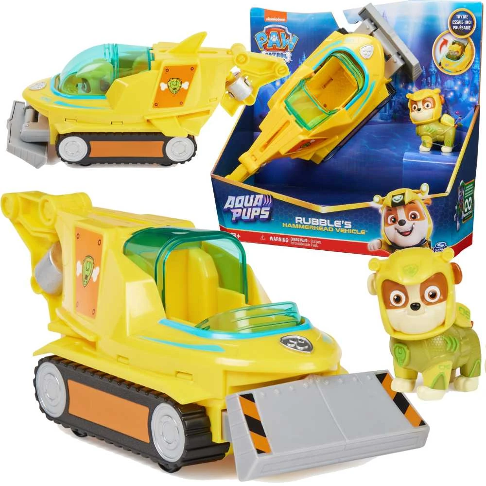 Spin Master PAW PATROL transporto priemonė Aqua Theamed Rubble, 6066158