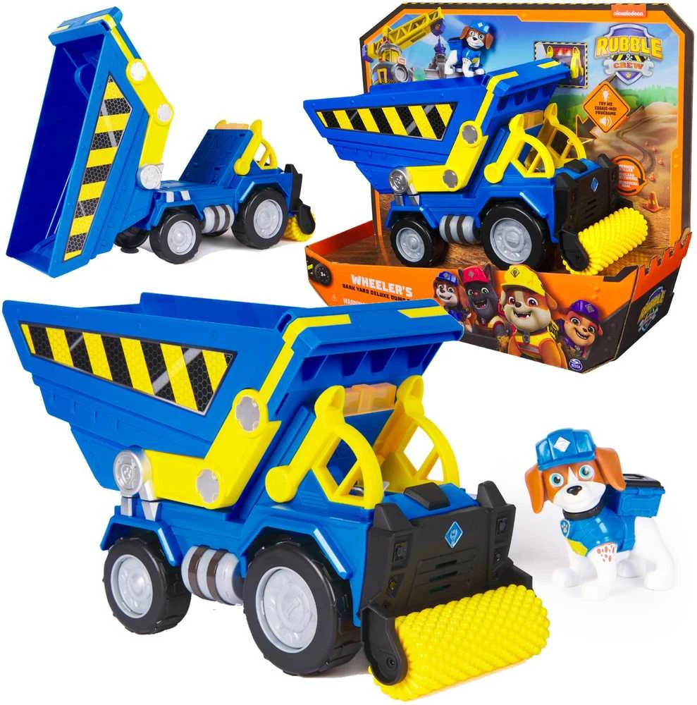 RUBBLE & CREW statybinė transporto priemonė Wheeler‘s Bark Yard Deluxe Dump Truck, 6070126