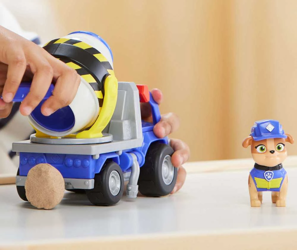 Psi Patrol Mix Mašina maišanti betoną Važiuoklė Mašina maišanti betoną Rubble I Jego Ekipa + Figūrėlė