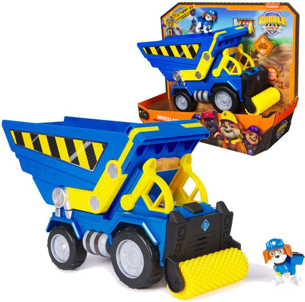 RUBBLE & CREW statybinė transporto priemonė Wheeler‘s Bark Yard Deluxe Dump Truck, 6070126