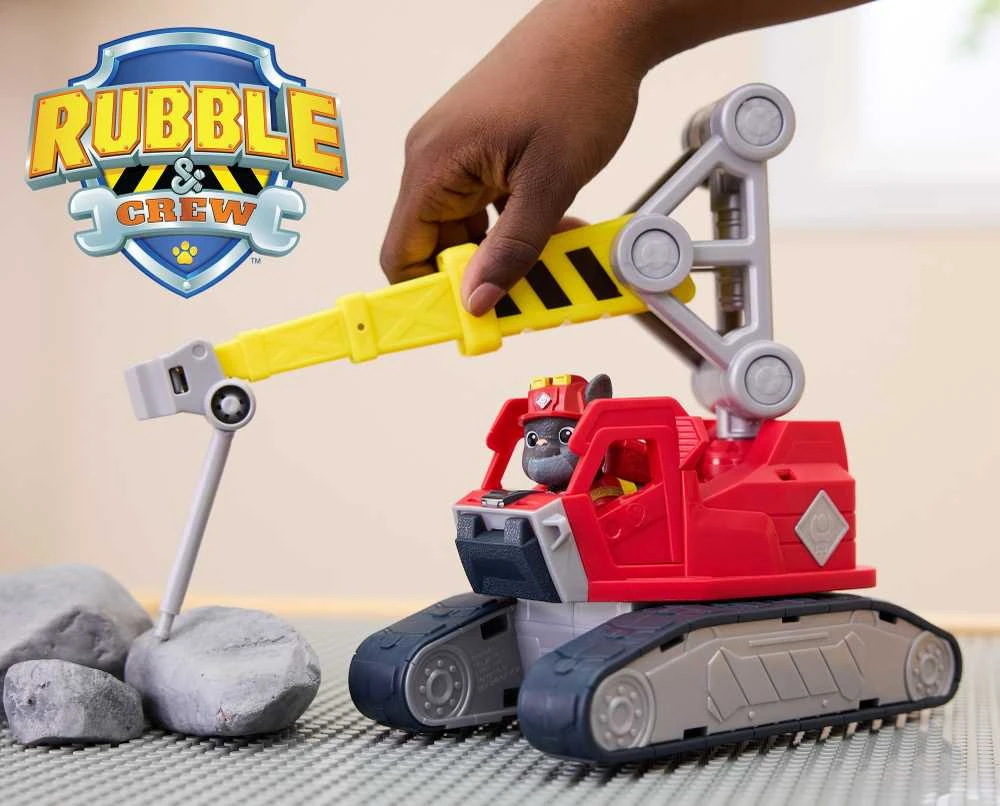 Spin Master Rubble And Crew RUBBLE & CREW statybinė transporto priemonė Mega Powder Crane, 6073295