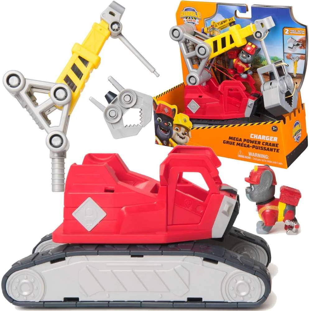 Spin Master Rubble And Crew RUBBLE & CREW statybinė transporto priemonė Mega Powder Crane, 6073295