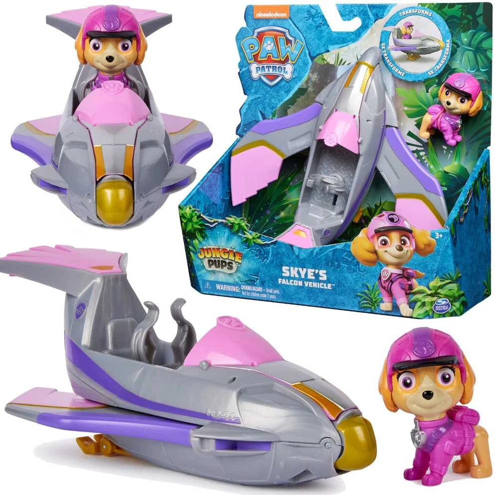 Spin Master PAW PATROL transporto priemonė Jungle Pups Skye, 6067760